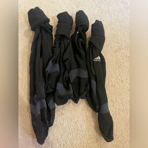 Adidas Mens Utility Sock Multi Sport Size Medium Black soccer 4 pairs